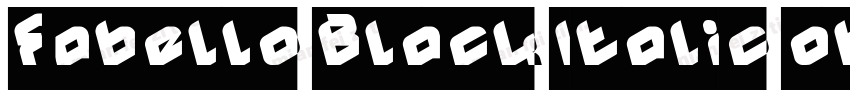 Fabello Black Italic otf WhatFontIs字体转换